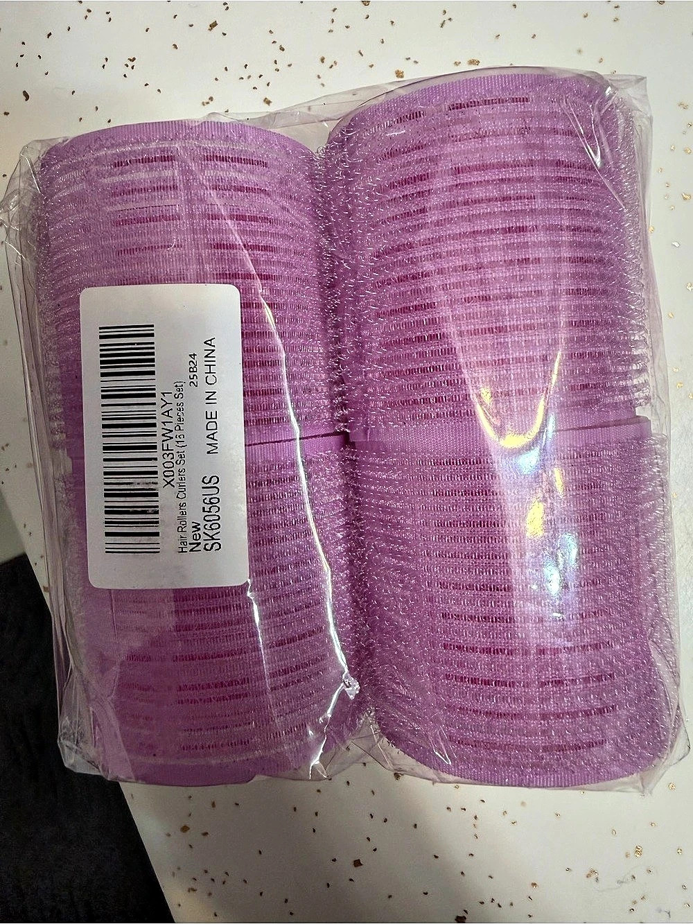 Hair Rollers 8 Pack in Pink & Purple